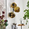 Ripoll Kogellampje, Wandlamp Goud, 3-lichts