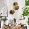 Koyoto Kogellampje, Wandlamp Goud, 3-lichts