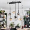 Gastor Hanglamp, Kogellampje, Hanglamp Amber, Duidelijk, Rookkleurig, 6-lichts