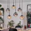Gastor Hanglamp, Kogellampje, Hanglamp Amber, Duidelijk, Rookkleurig, 6-lichts