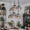 Gastor Hanglamp, Kogellampje, Hanglamp Duidelijk, Rookkleurig, 6-lichts