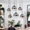 Gastor Hanglamp, Kogellampje, Hanglamp Duidelijk, Rookkleurig, 6-lichts