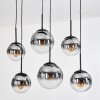 Gastor Hanglamp, Kogellampje, Hanglamp Duidelijk, Rookkleurig, 6-lichts