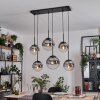 Gastor Hanglamp, Kogellampje, Hanglamp Duidelijk, Rookkleurig, 6-lichts