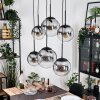 Gastor Hanglamp, Kogellampje, Hanglamp Duidelijk, Rookkleurig, 6-lichts