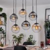 Gastor Hanglamp, Kogellampje, Hanglamp Amber, Duidelijk, Rookkleurig, 6-lichts