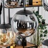 Gastor Hanglamp, Kogellampje, Hanglamp Amber, Rookkleurig, 6-lichts