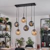 Gastor Hanglamp, Kogellampje, Hanglamp Amber, Rookkleurig, 6-lichts
