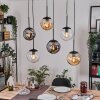 Gastor Hanglamp, Kogellampje, Hanglamp Amber, Duidelijk, Rookkleurig, 6-lichts