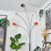 Nikkala Staande lamp Chroom, Wit, 5-lichts