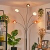 Nikkala Staande lamp Chroom, Wit, 5-lichts
