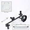 Koyoto Kogellampje, Wandlamp Duidelijk, 3-lichts