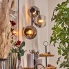Koyoto Kogellampje, Wandlamp Chroom, Duidelijk, Rookkleurig, 3-lichts