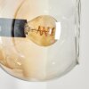 Koyoto Kogellampje, Wandlamp Amber, Duidelijk, Rookkleurig, 3-lichts