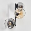 Koyoto Kogellampje, Wandlamp Amber, Duidelijk, Rookkleurig, 3-lichts
