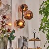 Koyoto Kogellampje, Wandlamp Koperkleurig, 3-lichts