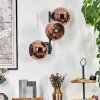 Koyoto Kogellampje, Wandlamp Koperkleurig, 3-lichts