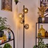 Ripoll Staande lamp Chroom, Duidelijk, Rookkleurig, 4-lichts