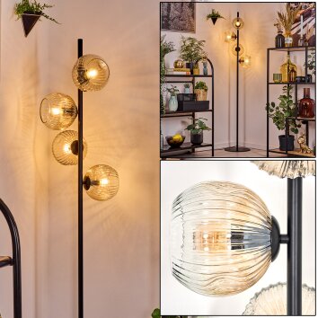 Ripoll Staande lamp Amber, Duidelijk, 4-lichts Ripoll Staande lamp Amber, Duidelijk, 4-lichts