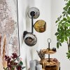 Ripoll Kogellampje, Wandlamp Chroom, Goud, Rookkleurig, 3-lichts