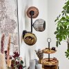 Ripoll Kogellampje, Wandlamp Chroom, Goud, Koperkleurig, Rookkleurig, 3-lichts