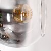 Koyoto Staande lamp 31 cm Chroom, Duidelijk, Rookkleurig, 6-lichts