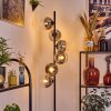 Koyoto Staande lamp 31 cm Chroom, Duidelijk, Rookkleurig, 6-lichts