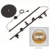 Koyoto Staande lamp 31 cm Goud, Duidelijk, 6-lichts