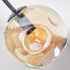 Ripoll Plafondlamp, Kogellampje Amber, Duidelijk, Rookkleurig, 5-lichts