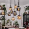 Gastor Hanglamp, Kogellampje, Hanglamp Amber, Rookkleurig, 8-lichts Gastor Hanglamp, Kogellampje, Hanglamp Amber, Rookkleurig, 8-lichts