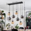 Gastor Hanglamp, Kogellampje, Hanglamp Amber, Rookkleurig, 8-lichts Gastor Hanglamp, Kogellampje, Hanglamp Amber, Rookkleurig, 8-lichts
