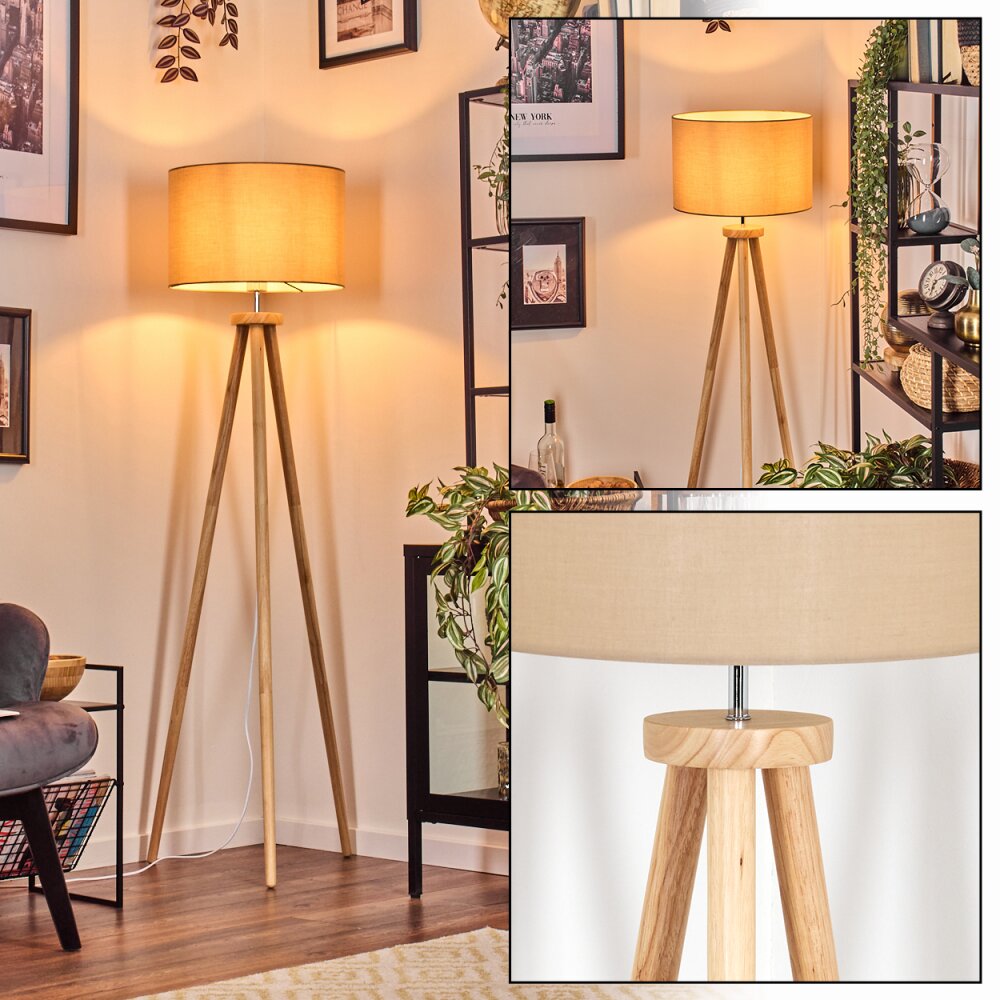 Soungou Staande lamp Chroom, Natuurlijke kleuren, 1-licht main product photo