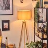 Soungou Staande lamp Chroom, Natuurlijke kleuren, 1-licht