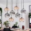 Koyoto Hanglamp, Kogellampje, Hanglamp Natuurlijke kleuren, Zwart, 8-lichts