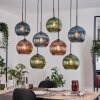 Koyoto Hanglamp, Kogellampje, Hanglamp Natuurlijke kleuren, Zwart, 8-lichts