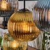 Koyoto Hanglamp, Kogellampje, Hanglamp Natuurlijke kleuren, Zwart, 8-lichts