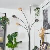 Nikkala Staande lamp Chroom, Zwart, 5-lichts