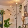 Nikkala Staande lamp Chroom, Zwart, 5-lichts