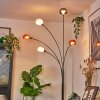 Nikkala Staande lamp Chroom, Zwart, 5-lichts