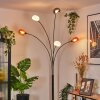 Nikkala Staande lamp Chroom, Zwart, 5-lichts