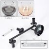 Koyoto Kogellampje, Wandlamp Amber, Duidelijk, Rookkleurig, 3-lichts