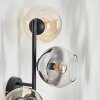 Koyoto Kogellampje, Wandlamp Amber, Duidelijk, Rookkleurig, 3-lichts