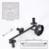 Koyoto Kogellampje, Wandlamp Duidelijk, 3-lichts