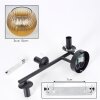 Koyoto Kogellampje, Wandlamp Goud, Duidelijk, 3-lichts