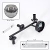 Ripoll Kogellampje, Wandlamp Rookkleurig, 3-lichts