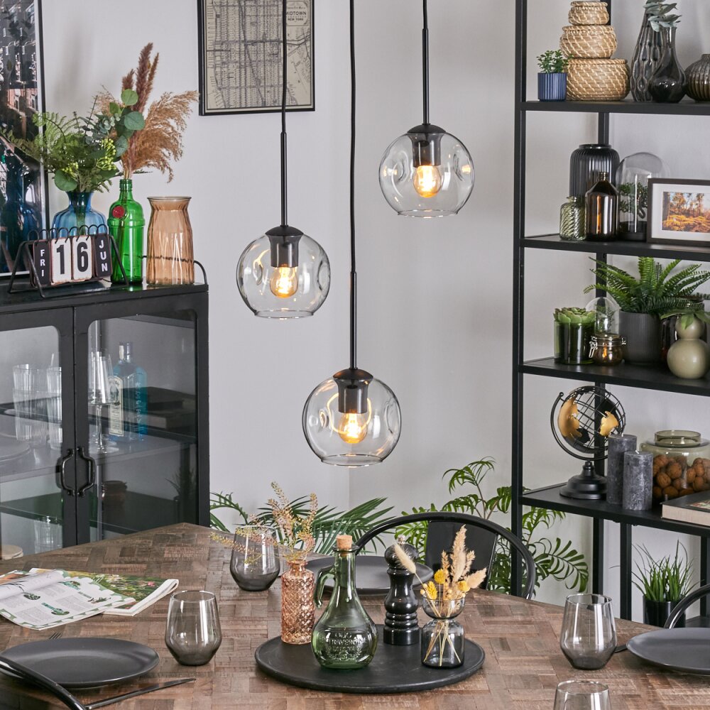 Ripoll Hanglamp, Kogellampje, Cluster hanglamp Duidelijk, 3-lichts main product photo