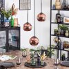 Koyoto Hanglamp, Kogellampje, Cluster hanglamp 30 cm Koperkleurig, 3-lichts