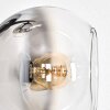Koyoto Staande lamp 31 cm Chroom, Duidelijk, Rookkleurig, 3-lichts
