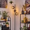 Koyoto Staande lamp 31 cm Chroom, Duidelijk, Rookkleurig, 3-lichts