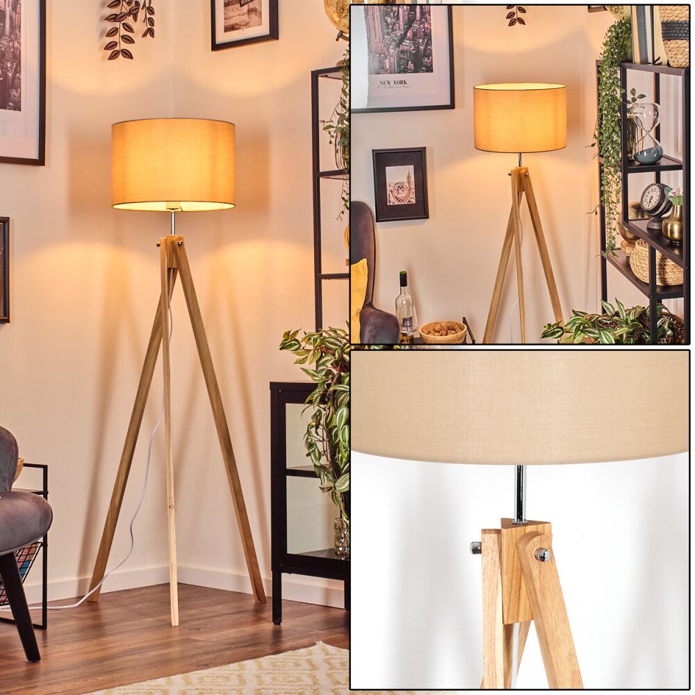 Soungou Staande lamp Chroom, Natuurlijke kleuren, 1-licht main product photo